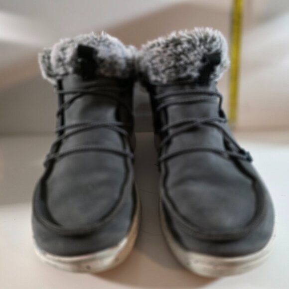 Hey Dude Eloise Gray and Black - Size 8 Women Excellent! - Picture 4 of 8